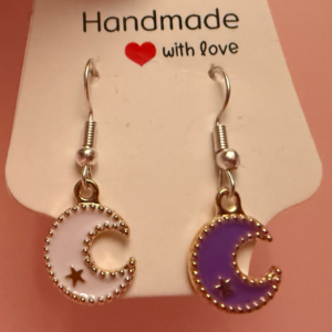 Children's moon earrings