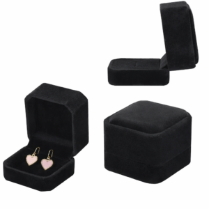 Black Velvet Earring Box